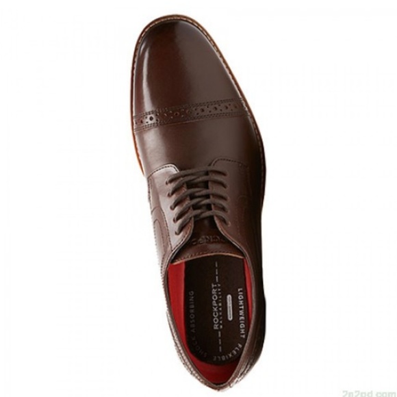 Rockport Style Purpose Cap Toe Oxfords Mens Size 9 - Picture 2 of 5